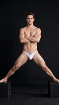 Xtremen 91275 Men's Underwear Sleek Microfiber Thongs Color White