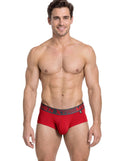 Xtremen 91280 Men's Underwear Sleek Microfiber Briefs Color Red
