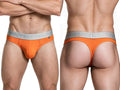 Xtremen 91281 Men's Underwear Sleek Microfiber Thongs Color Orange