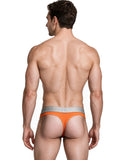 Xtremen 91281 Men's Underwear Sleek Microfiber Thongs Color Orange