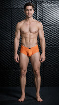 Xtremen 91282 Men's Underwear Sleek Microfiber Briefs Color Orange