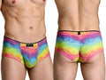 Xtremen 91283 Rainbow Printed Microfiber Briefs Color Cloud
