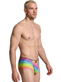 Xtremen 91283 Rainbow Printed Microfiber Briefs Color Cloud