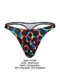 Xtremen 91284 Printed Microfiber Thongs Color Mushroom