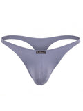 Xtremen 91287 Men's Underwear Microfiber Thongs Sleek Minimalist Style Color Gray