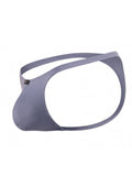 Xtremen 91287 Men's Underwear Microfiber Thongs Sleek Minimalist Style Color Gray