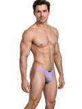 Xtremen 91287 Men's Underwear Microfiber Thongs Sleek Minimalist Style Color Lilac