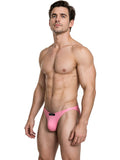 Xtremen 91287 Men's Underwear Microfiber Thongs Sleek Minimalist Style Color Pink