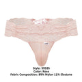 CandyMan 99595 Lace Thongs Color Rose
