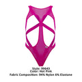 CandyMan 99643 Mesh Bodysuit Color Hot Pink