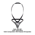 Male Power 404-282 S-naked Shoulder Sling Harness Thong Color Silver-Black