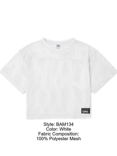 BIKE Athletic BAM134 Short Sleeve Practice Jersey Color Color White