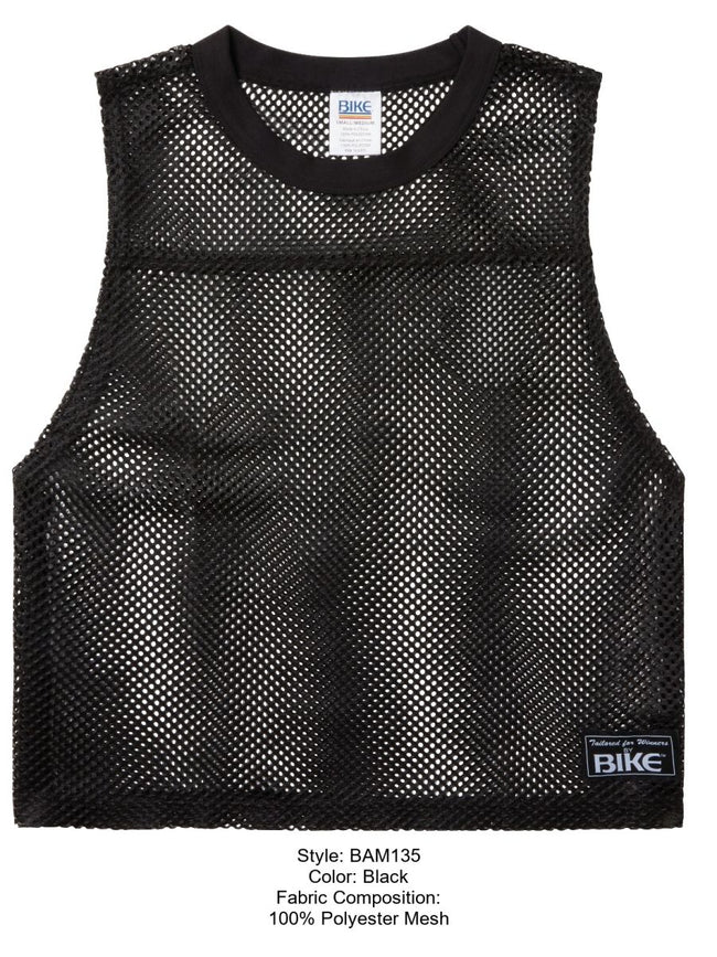 BIKE Athletic BAM135 Sleeveless Mesh Practice Jersey Color Color Black