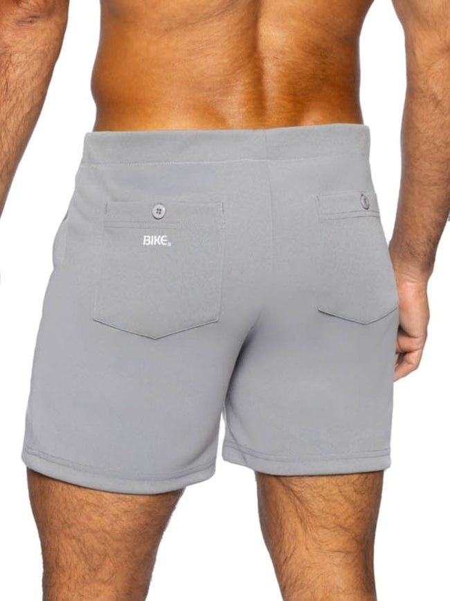 BIKE Athletic BAM207 Coaches Short 5 inch Inseam Color Color Gray