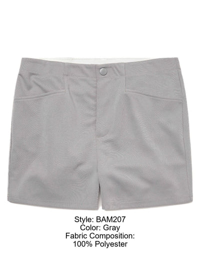 BIKE Athletic BAM207 Coaches Short 5 inch Inseam Color Color Gray
