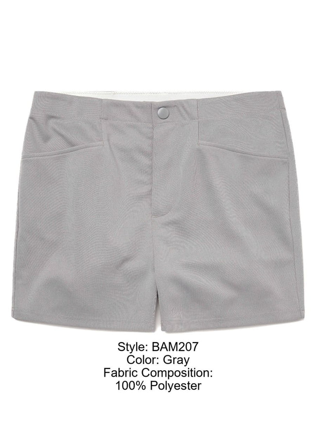 BIKE Athletic BAM207 Coaches Short 5 inch Inseam Color Color Gray