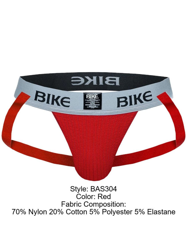 BIKE Athletic BAS304 Men's Underwear Classic Jockstrap Color Red
