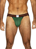 BIKE Athletic BAS305 Men's Underwear Performance Mesh Jockstrap Color Green