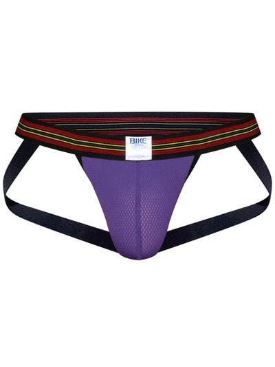 BIKE Athletic BAS305 Men's Underwear Performance Mesh Jockstrap Color Purple