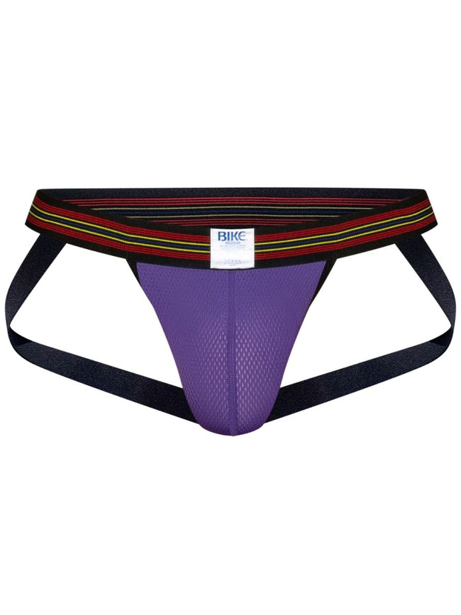BIKE Athletic BAS305 Men's Underwear Performance Mesh Jockstrap Color Purple