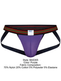 BIKE Athletic BAS305 Men's Underwear Performance Mesh Jockstrap Color Purple