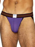 BIKE Athletic BAS305 Men's Underwear Performance Mesh Jockstrap Color Purple