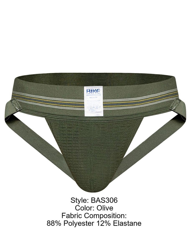 BIKE Athletic BAS306 Men's Underwear Original Number 10 Jockstrap Color Olive