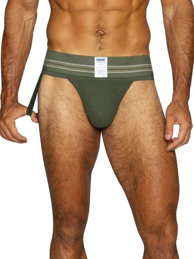BIKE Athletic BAS306 Men's Underwear Original Number 10 Jockstrap Color Olive