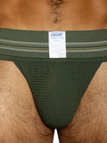 BIKE Athletic BAS306 Men's Underwear Original Number 10 Jockstrap Color Olive