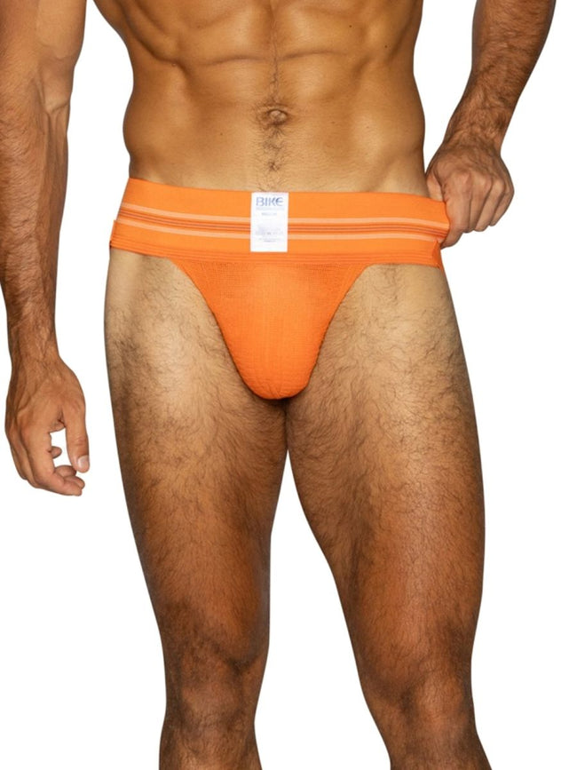 BIKE Athletic BAS306 Men's Underwear Original Number 10 Jockstrap Color Orange