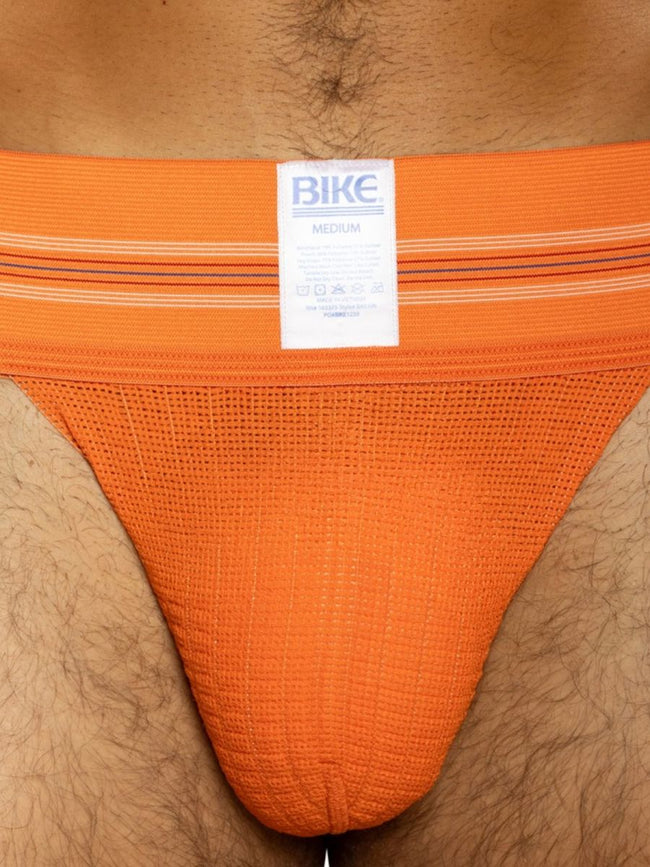BIKE Athletic BAS306 Men's Underwear Original Number 10 Jockstrap Color Orange