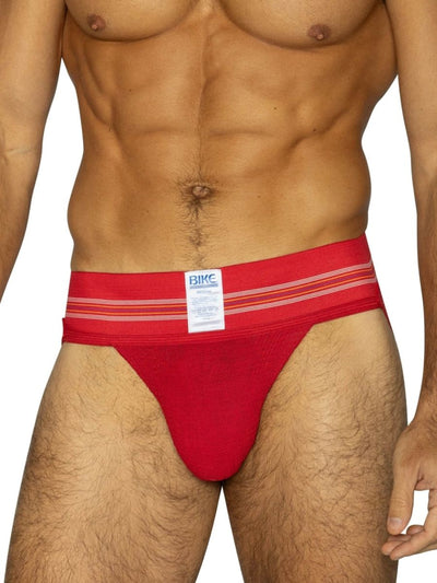 BIKE Athletic BAS306 Original Number 10 Jockstrap - Vibrant Color Red