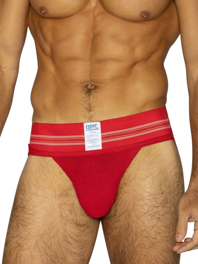 BIKE Athletic BAS306 Original Number 10 Jockstrap - Vibrant Color Red