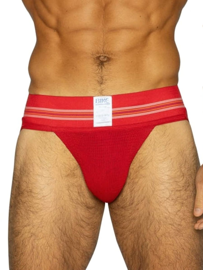 BIKE Athletic BAS306 Original Number 10 Jockstrap - Vibrant Color Red