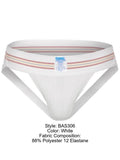 BIKE Athletic BAS306 Original Number 10 Jockstrap Color White