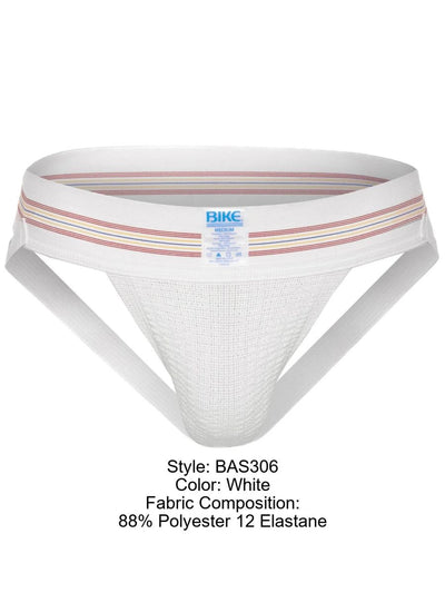 BIKE Athletic BAS306 Original Number 10 Jockstrap Color White