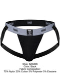 BIKE Athletic BAS308 Men's Underwear Swimmer Athletic Jockstrap Color Black