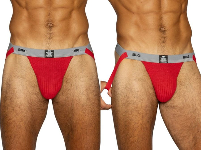 BIKE Athletic BAS308 Men's Underwear Swimmer Athletic Jockstrap Color Red