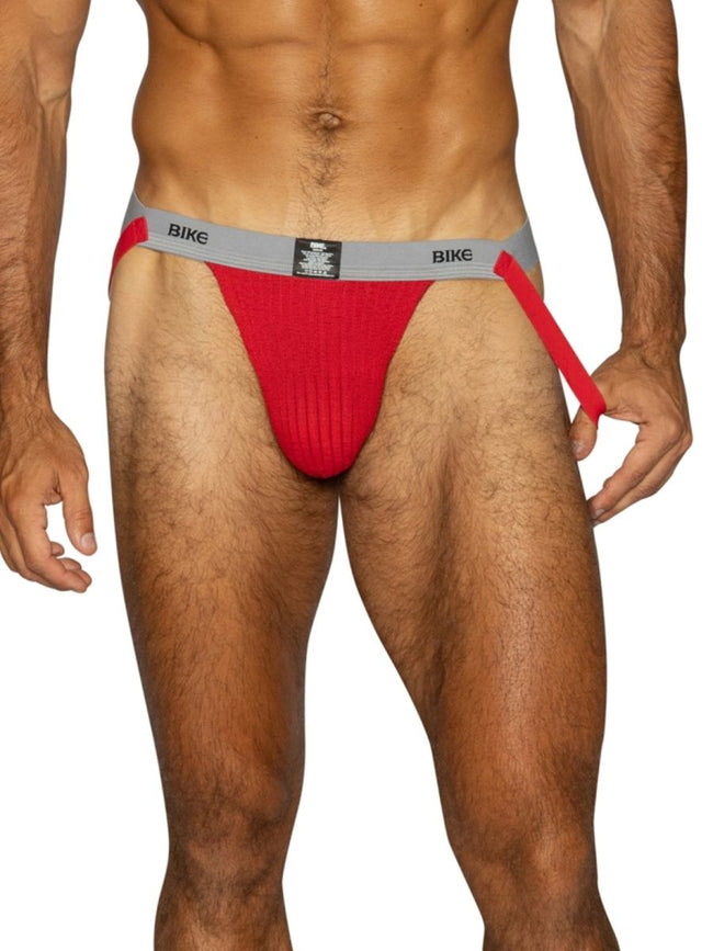 BIKE Athletic BAS308 Men's Underwear Swimmer Athletic Jockstrap Color Red