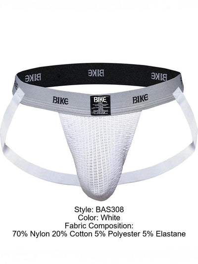 BIKE Athletic BAS308 Men's Underwear Swimmer Athletic Jockstrap Color White