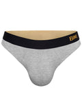 BIKE Athletic BAS319 Active Thong in Color Light Gray