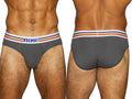 BIKE Athletic BAS327 Men's Underwear Stretch Cotton Brief Color Charcoal