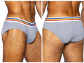 BIKE Athletic BAS327 Stretch Cotton Brief Color Gray