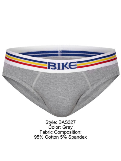 BIKE Athletic BAS327 Stretch Cotton Brief Color Gray