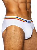 BIKE Athletic BAS327 Stretch Cotton Brief Color White