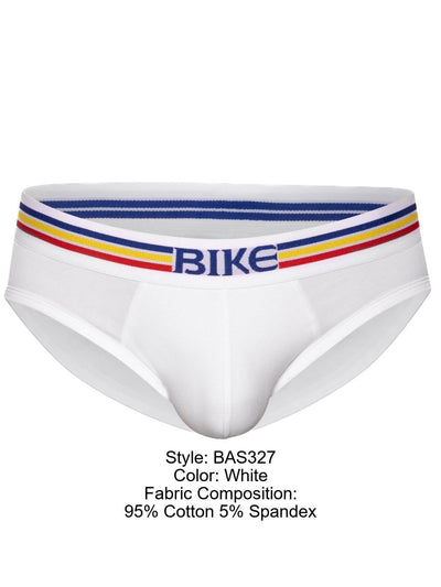 BIKE Athletic BAS327 Stretch Cotton Brief Color White