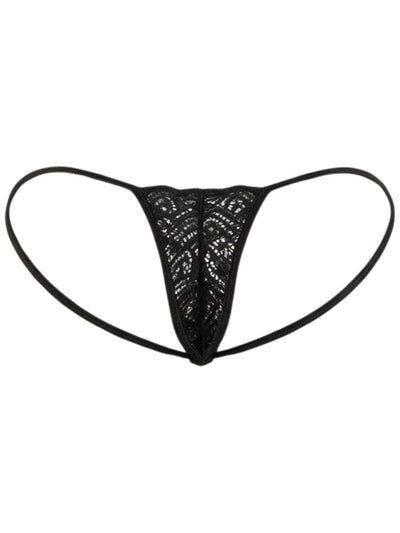 CandyMan 95000 Men's Underwear Seductive Lace Thongs Color Black