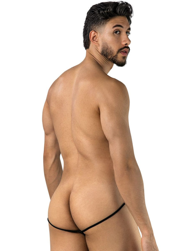 CandyMan 95000 Men's Underwear Seductive Lace Thongs Color Black