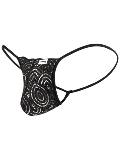 CandyMan 95000 Men's Underwear Seductive Lace Thongs Color Black