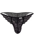 CandyMan 95002 Men's Underwear Seductive Lace Briefs Color Black